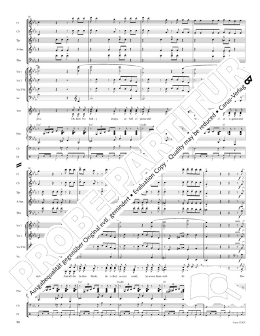 Circus Allegro Circus Allegro Choir scores gallery preview page 91