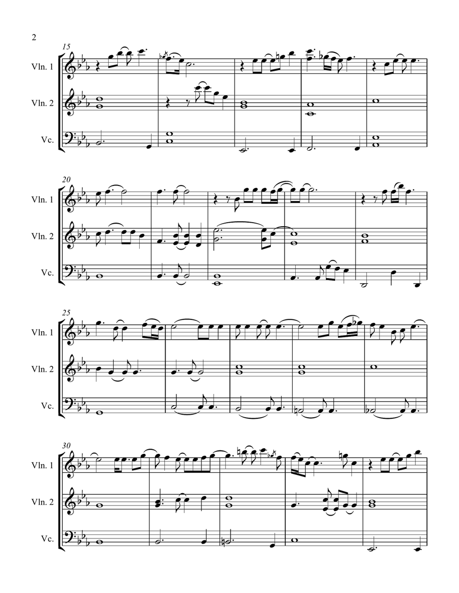 Your Song String Trio scores gallery preview page 2