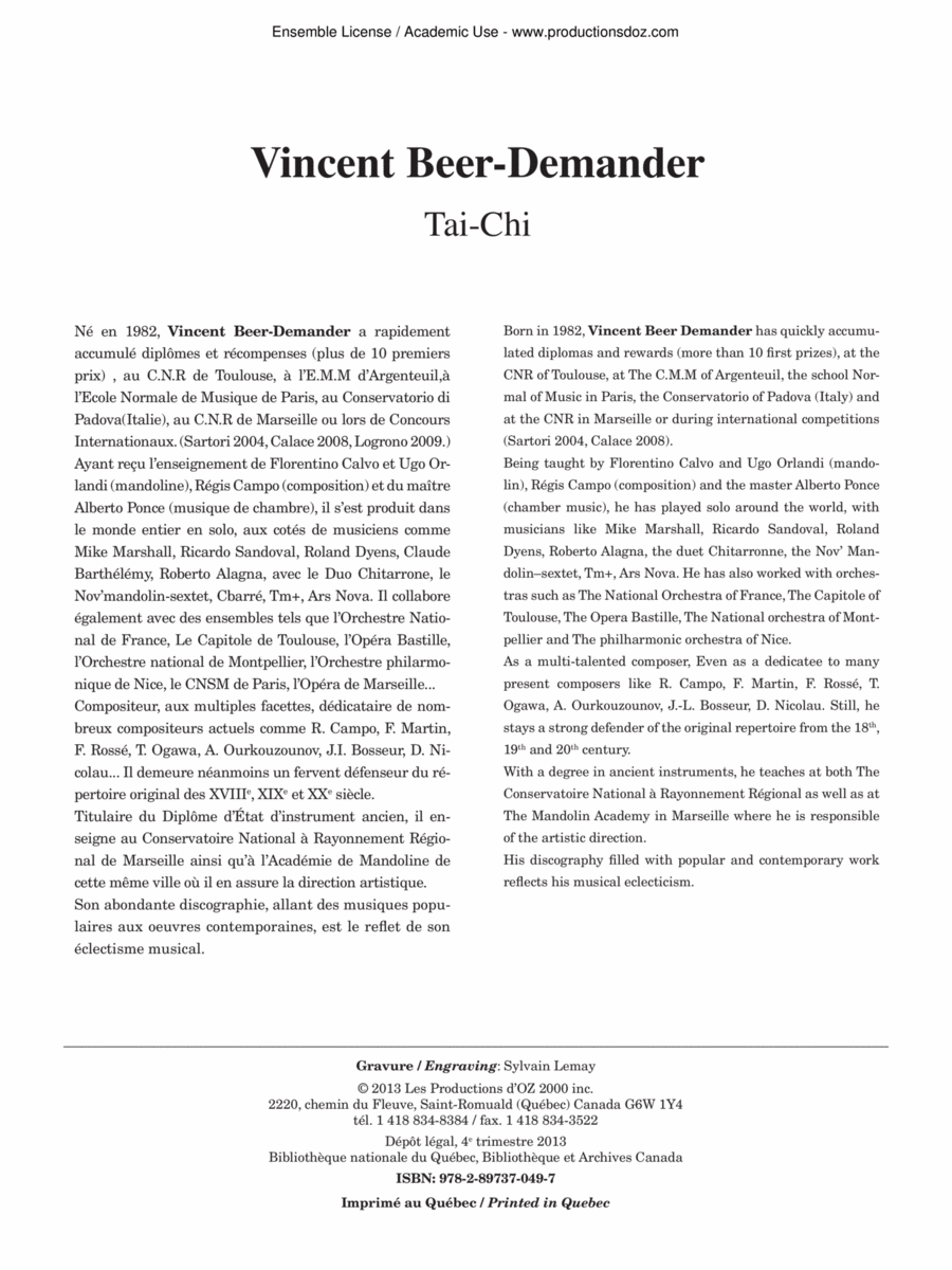 Tai-Chi Orchestra scores gallery preview page 1