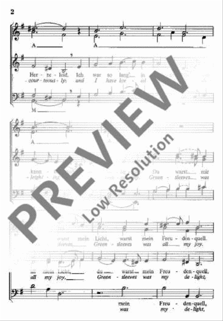 Greensleeves Mixed Choir scores gallery preview page 3