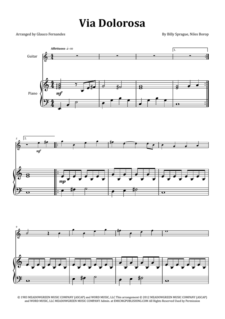 Via Dolorosa Chamber Music scores gallery preview page 1