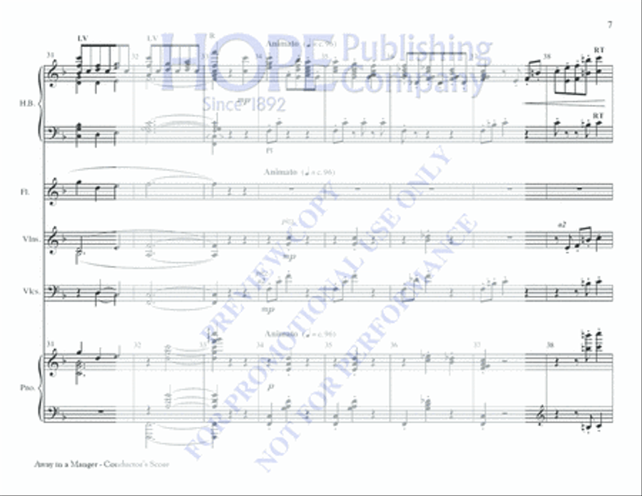Away in a Manger Away in a Manger 5-Octaves scores gallery preview page 7