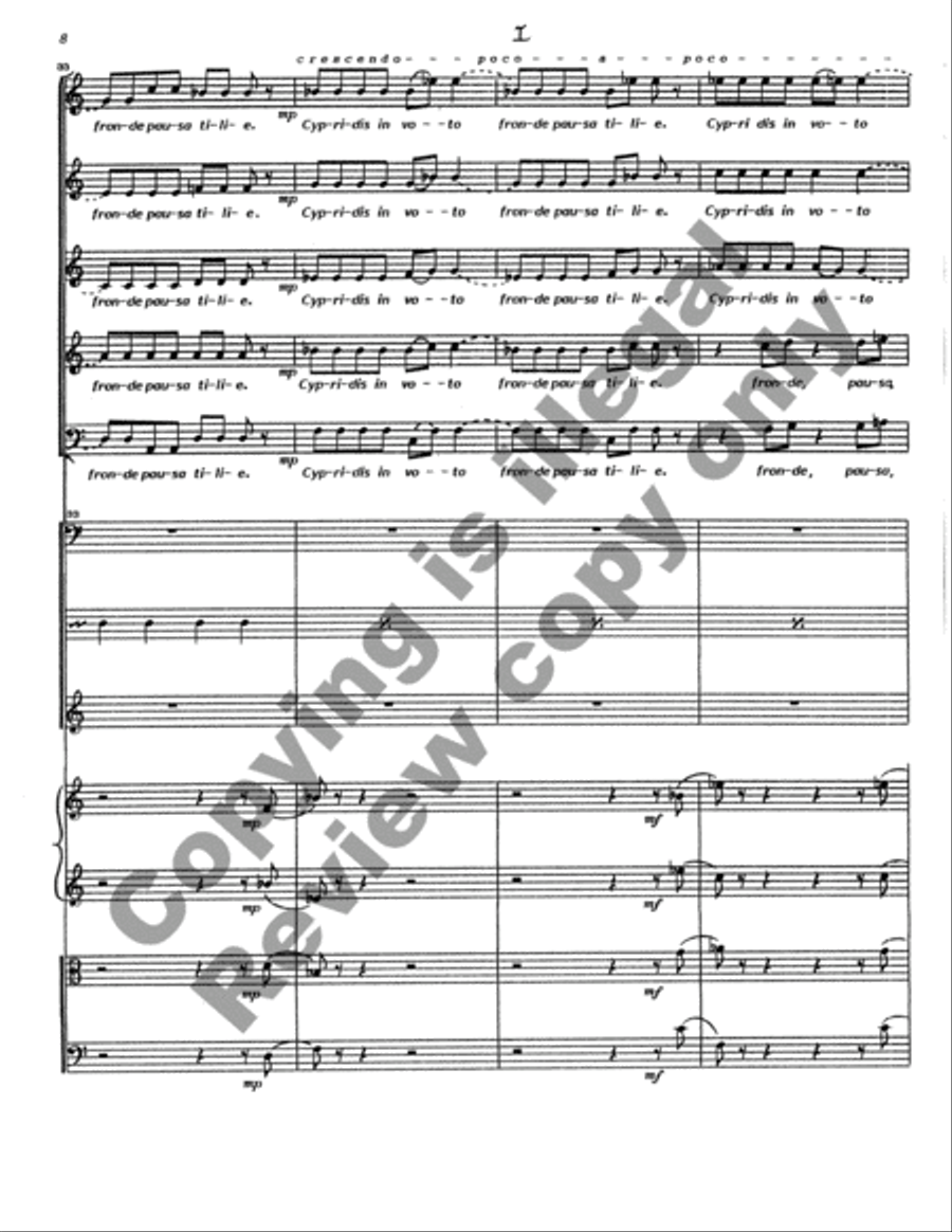 Cantata Rustica (Full/Choral Score) Choir scores gallery preview page 85