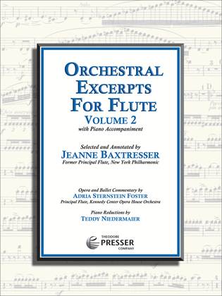 Book cover for Orchestral Excerpts for Flute, Volume 2