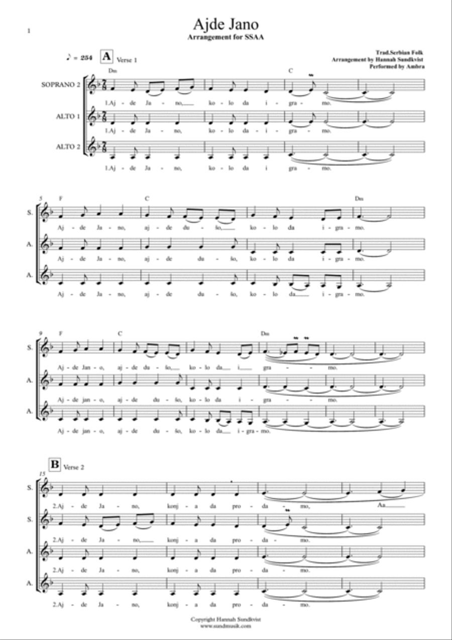 Ajde jano Ajde jano SSAA scores gallery preview page 2