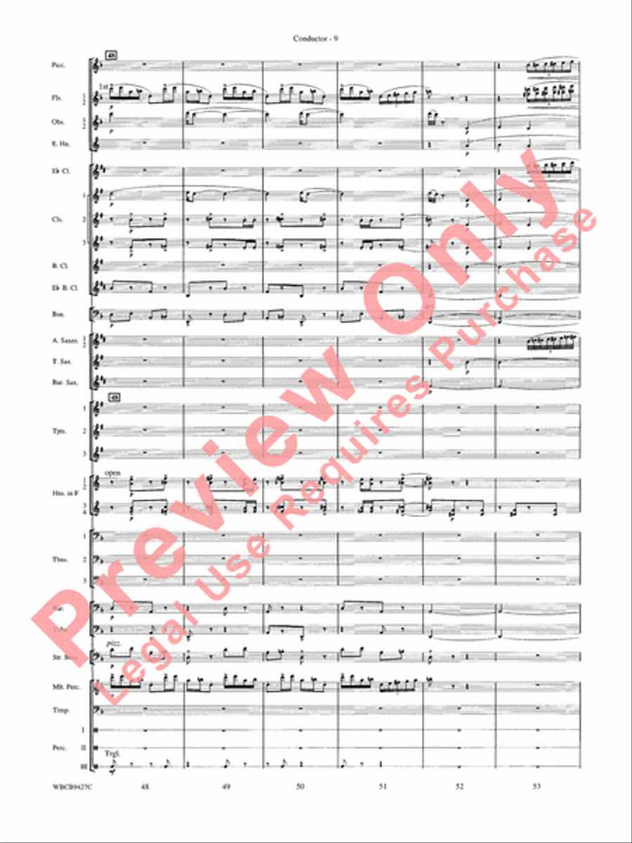 An American in Paris Concert Band scores gallery preview page 11