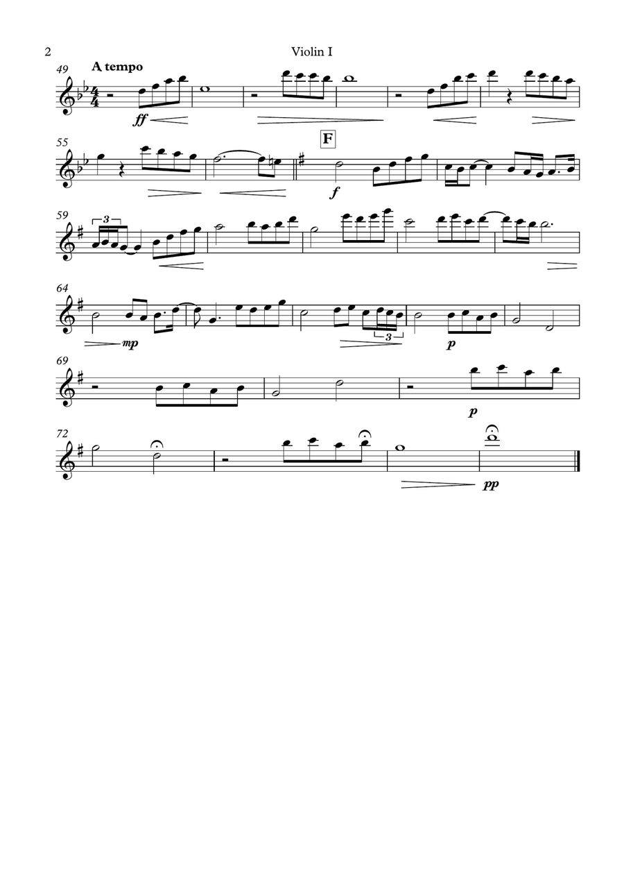 Beauty And The Beast String Orchestra scores gallery preview page 6