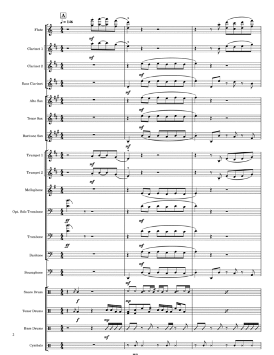 I Got You (i Feel Good) I Got You (i Feel Good) Marching Band scores gallery preview page 2