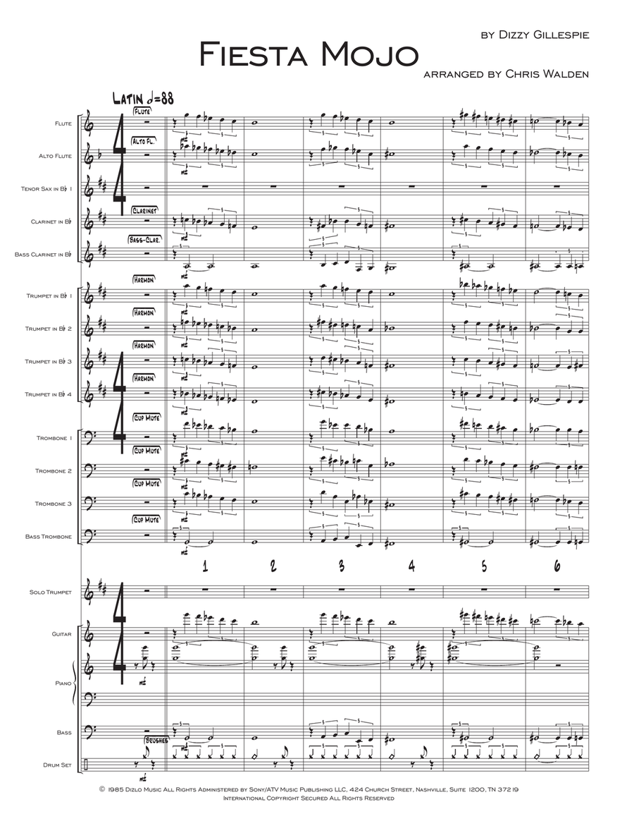 Fiesta Mojo Fiesta Mojo Jazz Ensemble scores gallery preview page 1