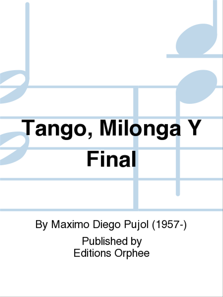Tango, Milonga y Final Chamber Music scores gallery preview page 1