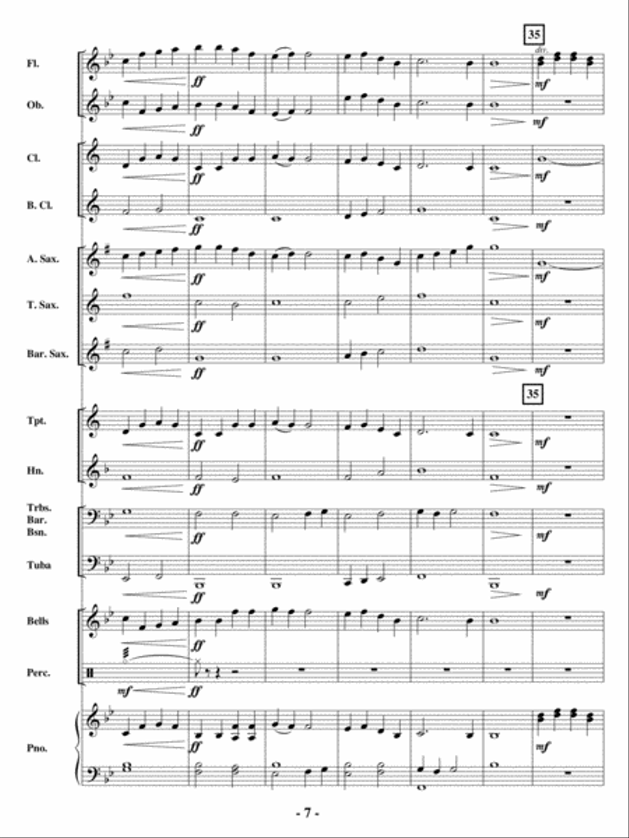 Little Star Little Star Concert Band scores gallery preview page 6