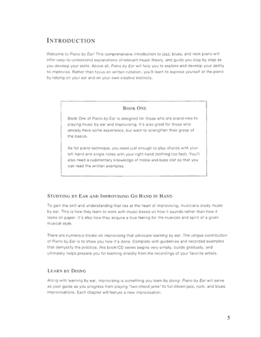 Play Jazz, Blues, & Rock Piano by Ear Book One Piano Method scores gallery preview page 11