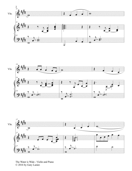 Gary Lanier: 3 Inspiring Hymn Tunes (Duets for Violin & Piano) image number null