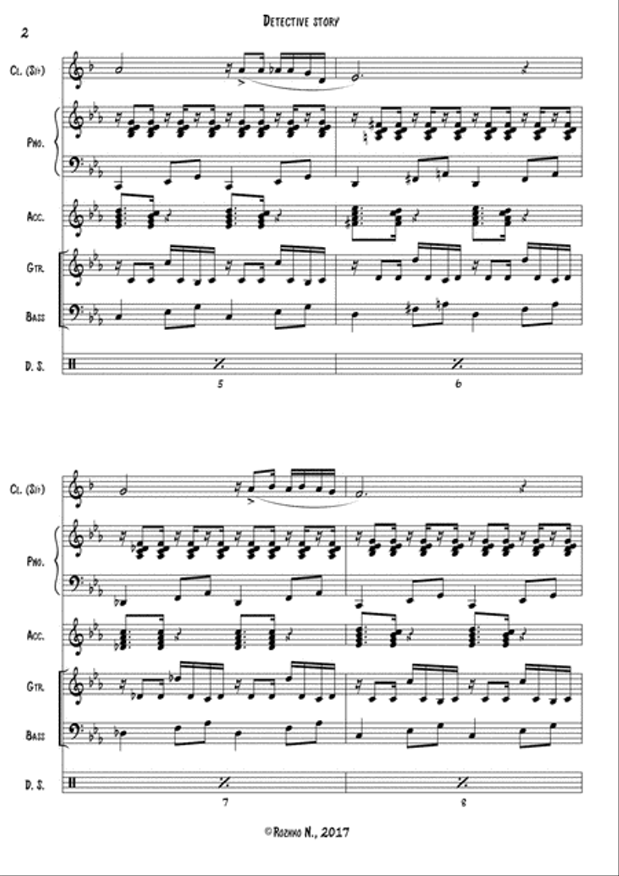 Detective Story Small Ensemble scores gallery preview page 3