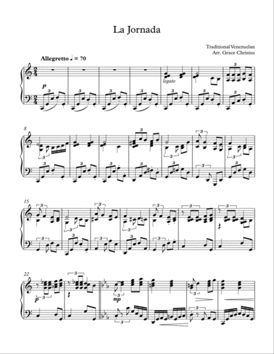La Jornada La Jornada Piano Solo scores gallery preview page 1