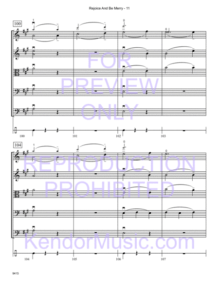 Rejoice And Be Merry (A Gallery Carol and In Dulci Jubilo) (Full Score)
