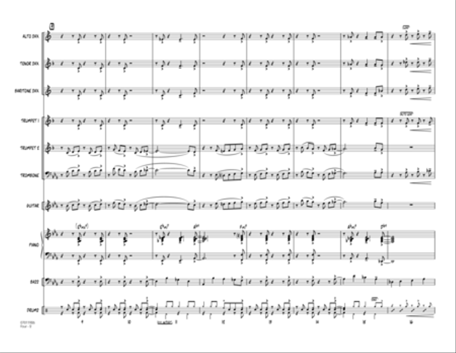 Four - Full Score Four - Full Score Jazz Ensemble scores gallery preview page 2