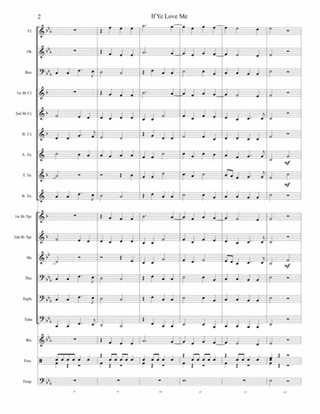 If Ye Love Me-Concert Band image number null
