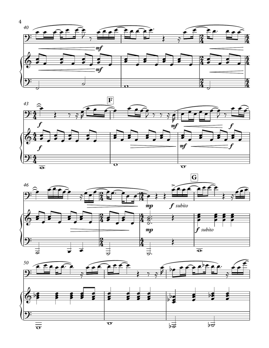 Warrior Piano scores gallery preview page 6