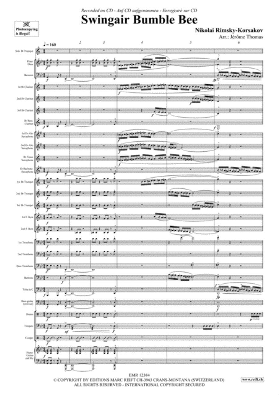 Swingair Bumble Bee Concert Band scores gallery preview page 4