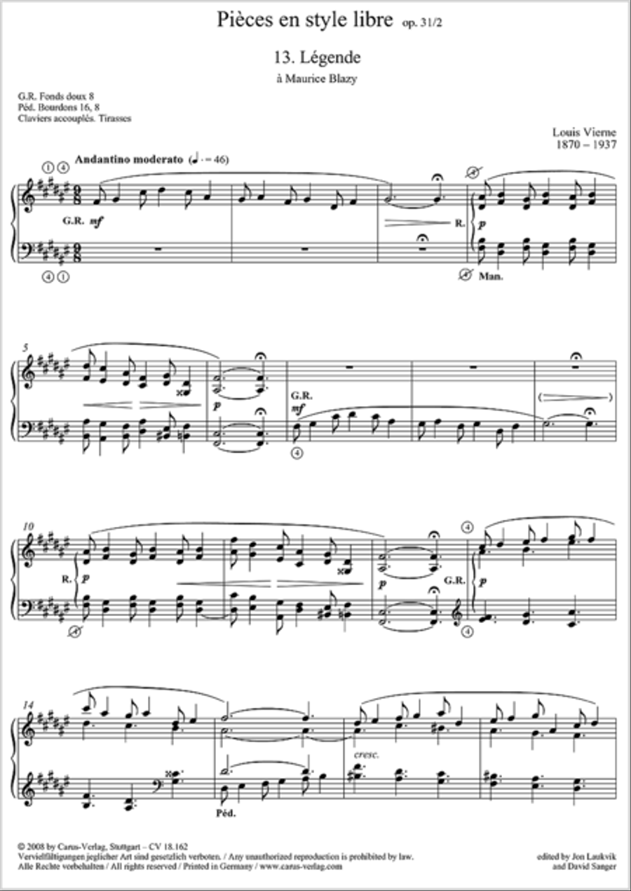 Pieces en style libre II Organ scores gallery preview page 2