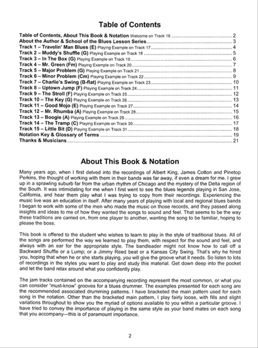Blues Drums Play-Along Trax Drums scores gallery preview page 3