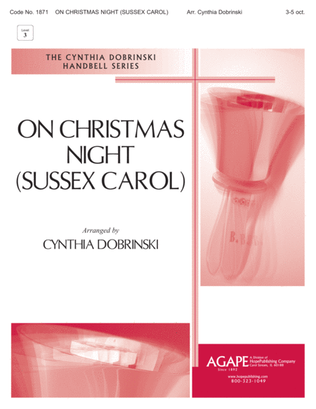 Book cover for On Christmas Night (Sussex Carol)