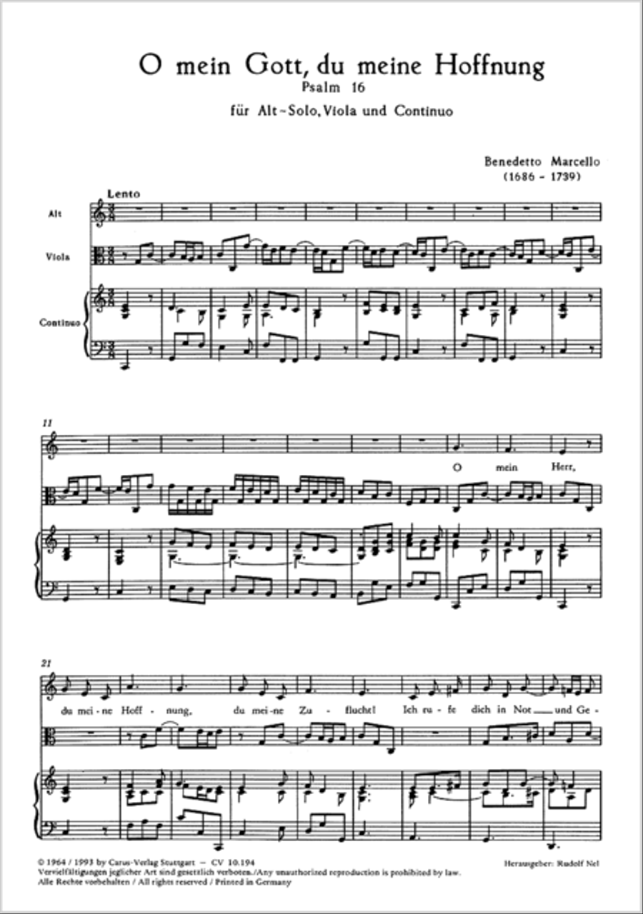 O mein Gott, du meine Hoffnung Alto Voice scores gallery preview page 18