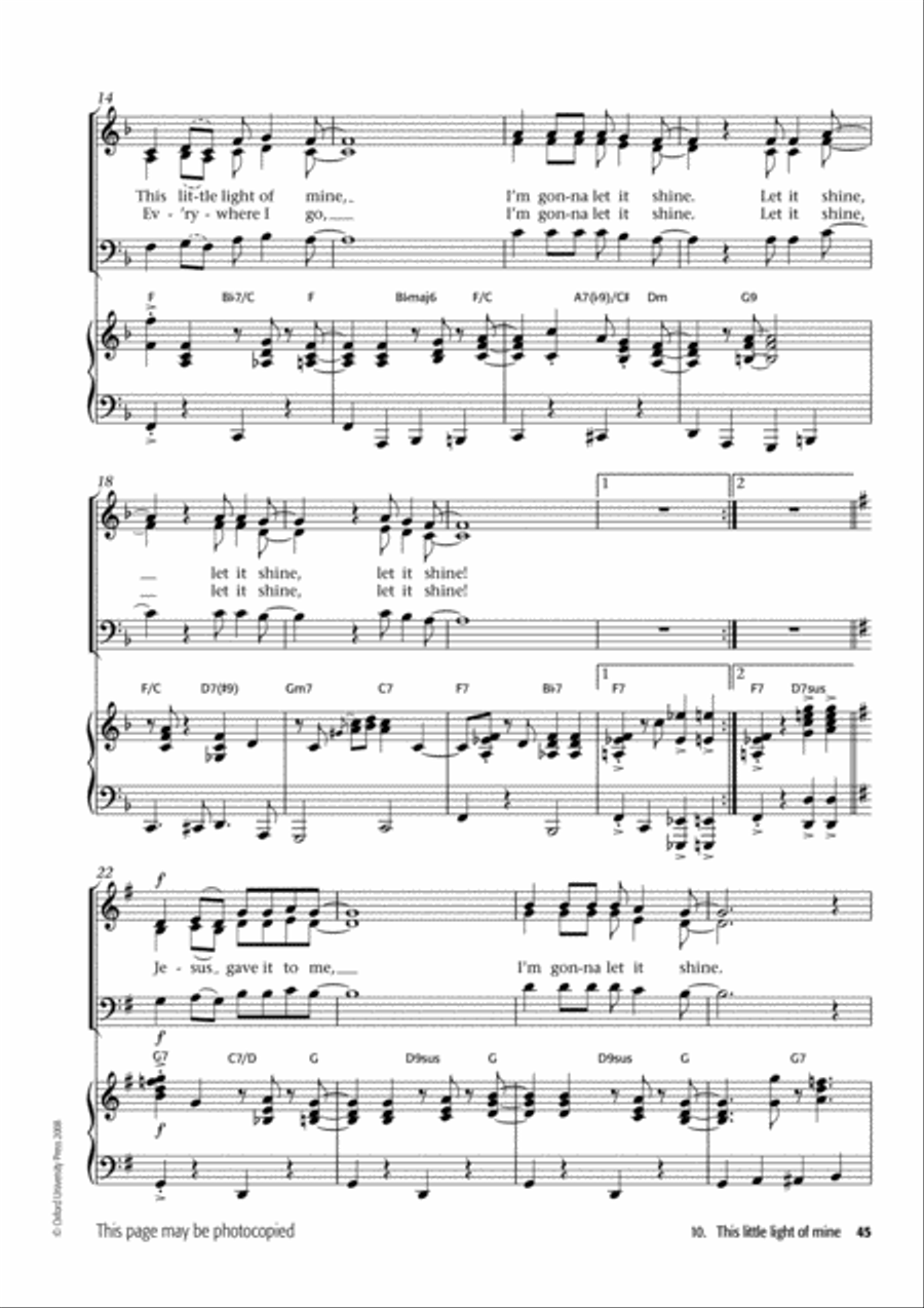 Popular Voiceworks 1 4-Part scores gallery preview page 7