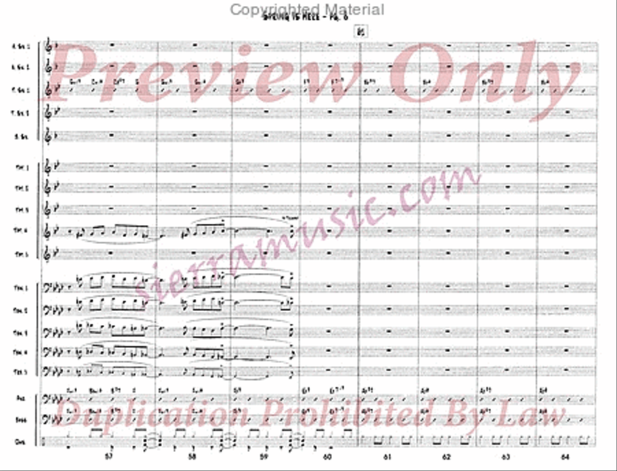 Spring Is Here Jazz Ensemble scores gallery preview page 9