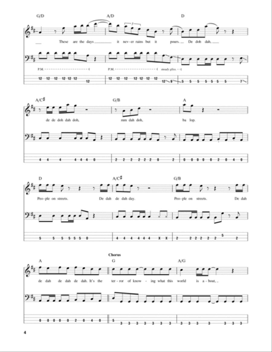 Under Pressure Under Pressure Guitar Tablature scores gallery preview page 4