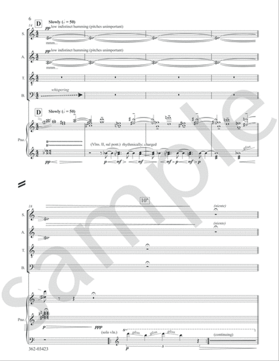 Without Form and Void 4-Part scores gallery preview page 7