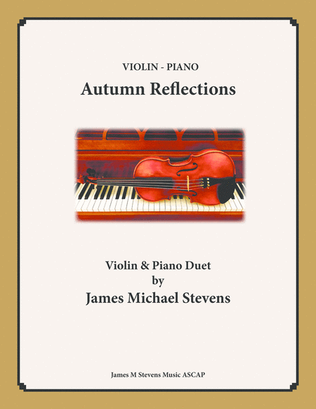 Book cover for Autumn Reflections - Violin & Piano