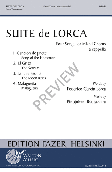 Suite de Lorca (SATB) image number null