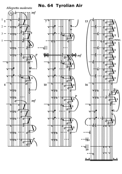 Number 61-80 from "100 Erholungen/Recreations" by Carl Czerny - KlavarScore notation
