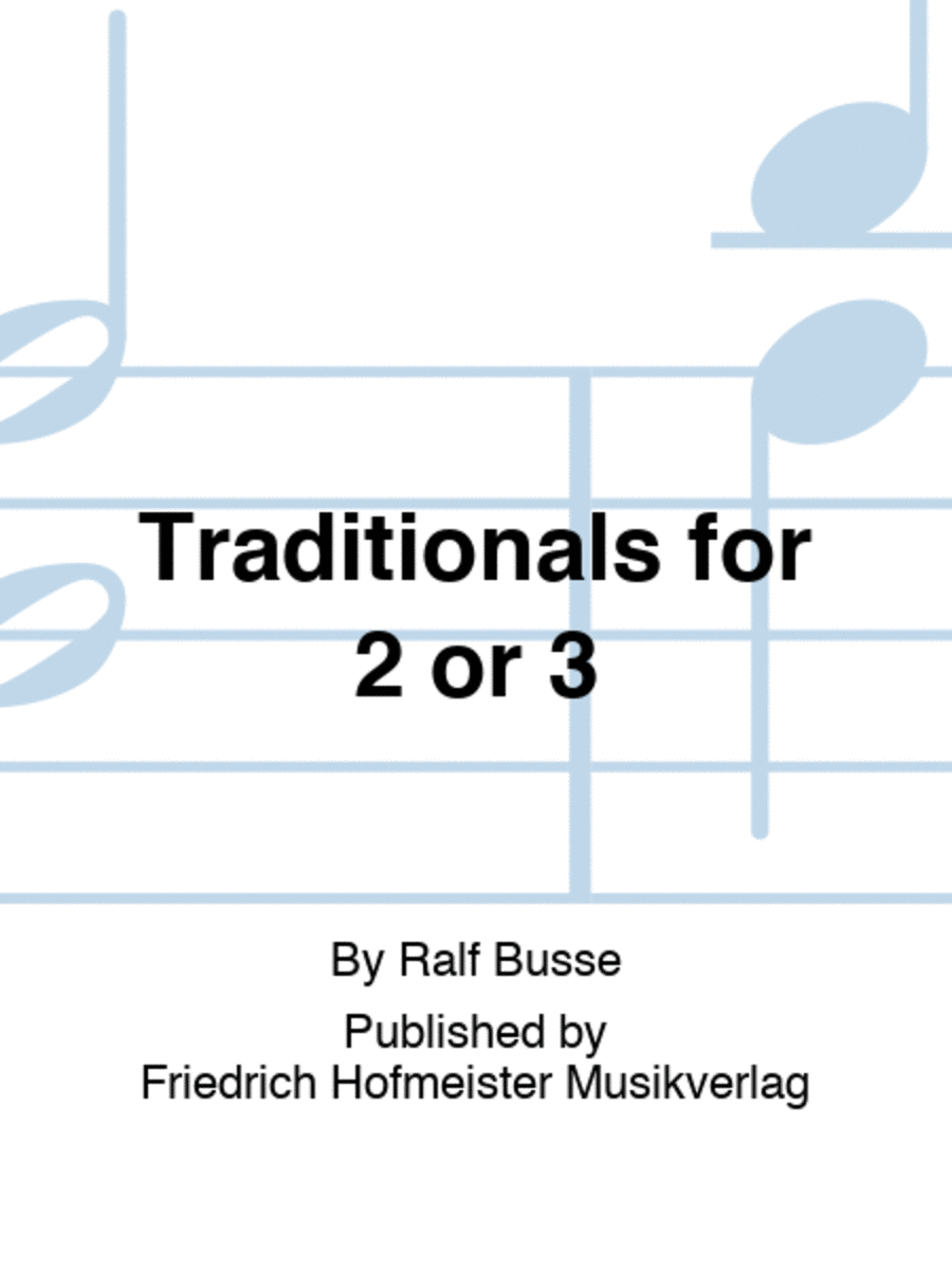 Traditionals for 2 or 3 Bassoon scores gallery preview page 1