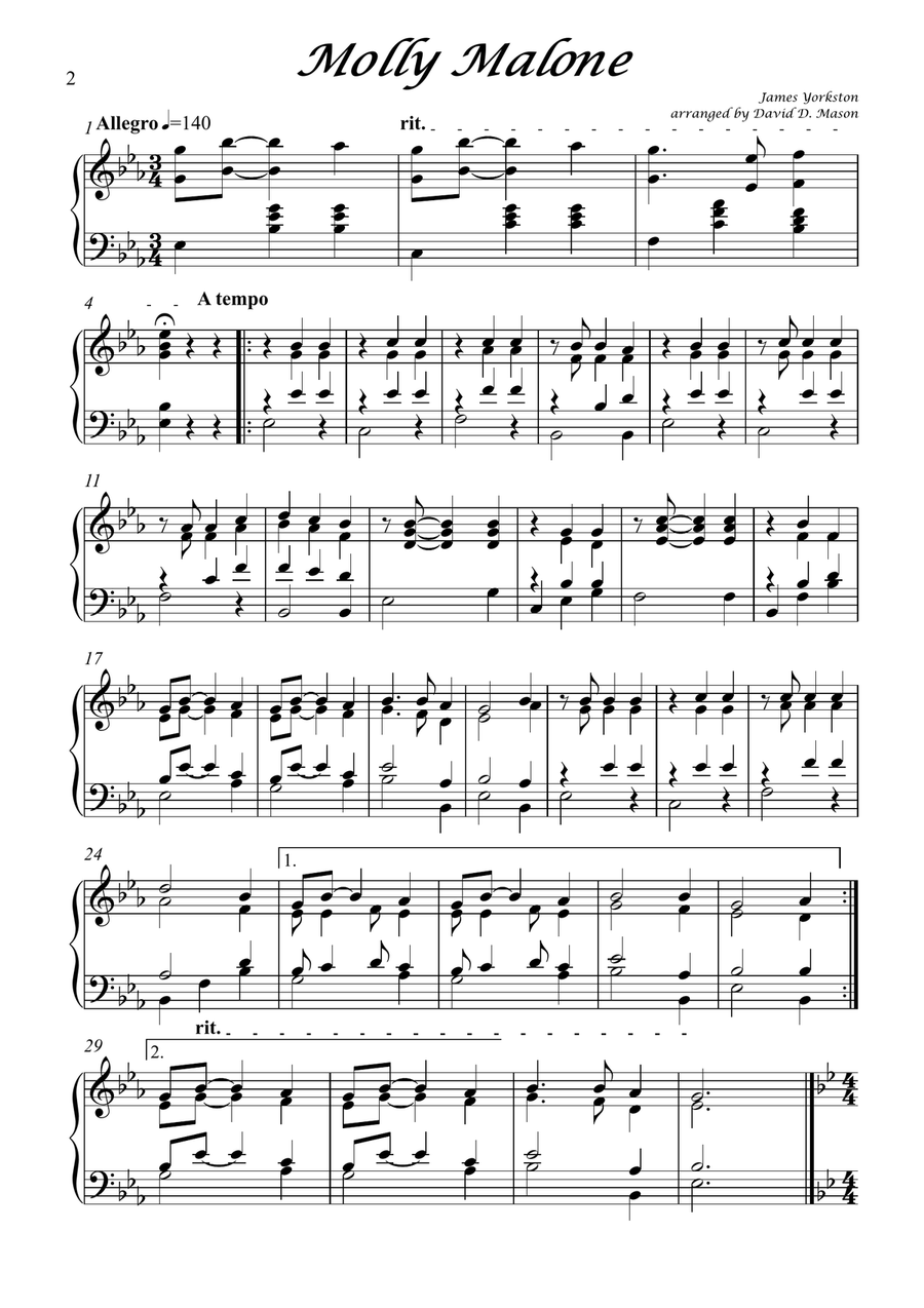 Three Irish Drinking Songs - Bassoon and Piano Bassoon Solo scores gallery preview page 5