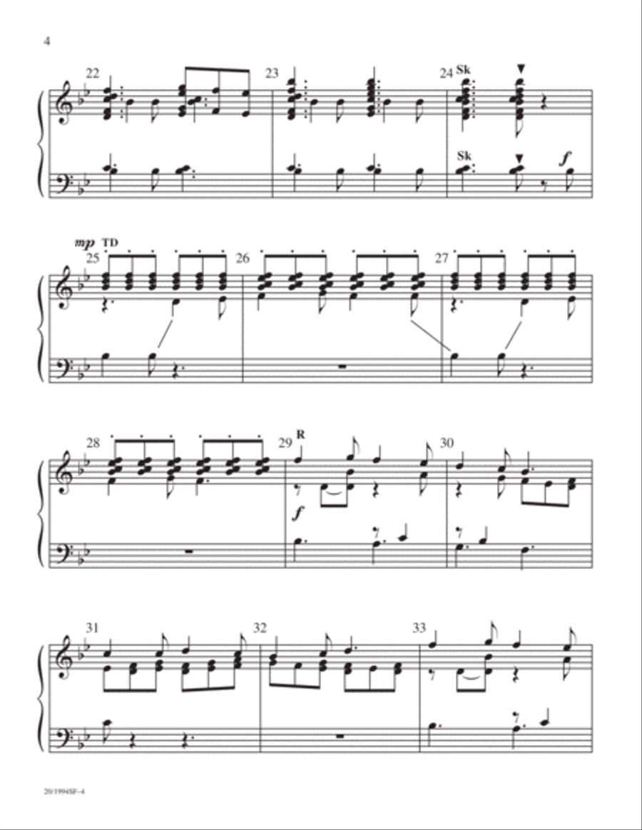 Good Christian Friends, Rejoice 3-Octaves scores gallery preview page 4