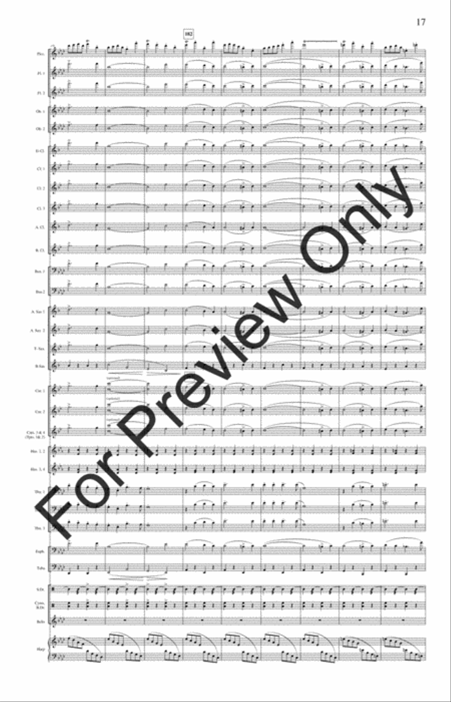 The Stars and Stripes Forever (Score) Concert Band scores gallery preview page 20