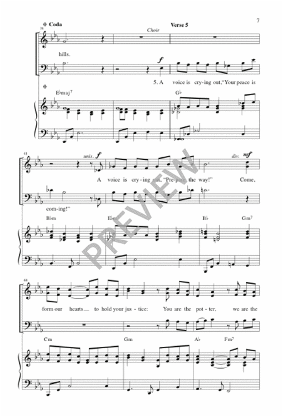 The Wilderness Awaits You 3-Part scores gallery preview page 7