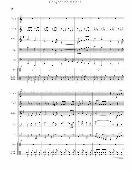 Seventy-Six Trombones (brass quintet) by Kenneth Amis Horn - Sheet Music