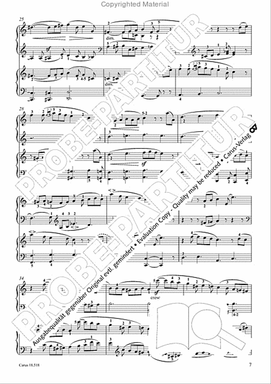 6 Pieces in the form of canons Piano scores gallery preview page 9