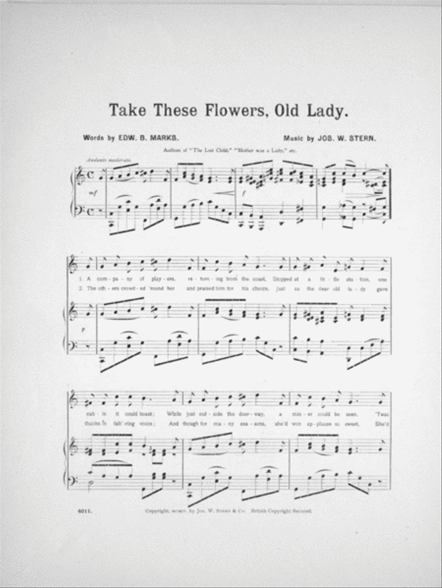 Take These Flowers, Old Lady Voice scores gallery preview page 2