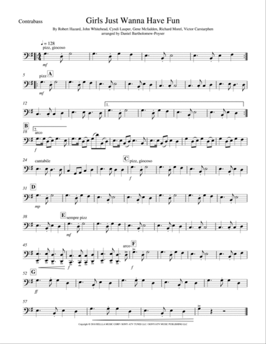 Girls Just Wanna Have Fun X Set Your Heart Full Orchestra scores gallery preview page 5