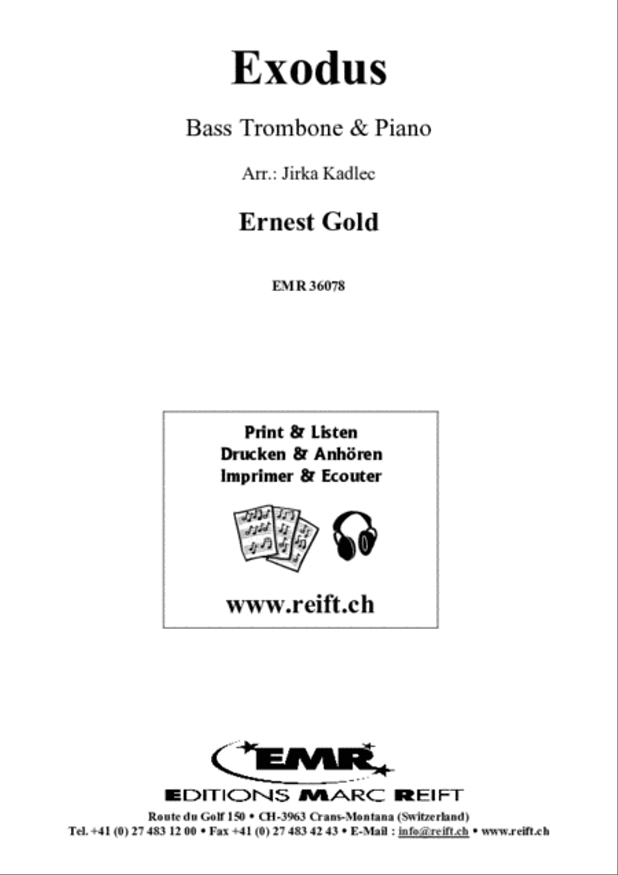 Exodus Exodus Bass Trombone scores gallery preview page 2