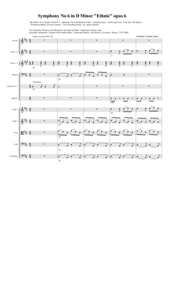 Symphony No 6 in D minor "The Ethnic World" Opus 6 - 4th Movement (4 of 4) - Score Only