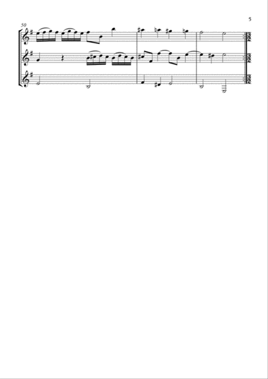 Sonata No.11 Woodwind Trio scores gallery preview page 5