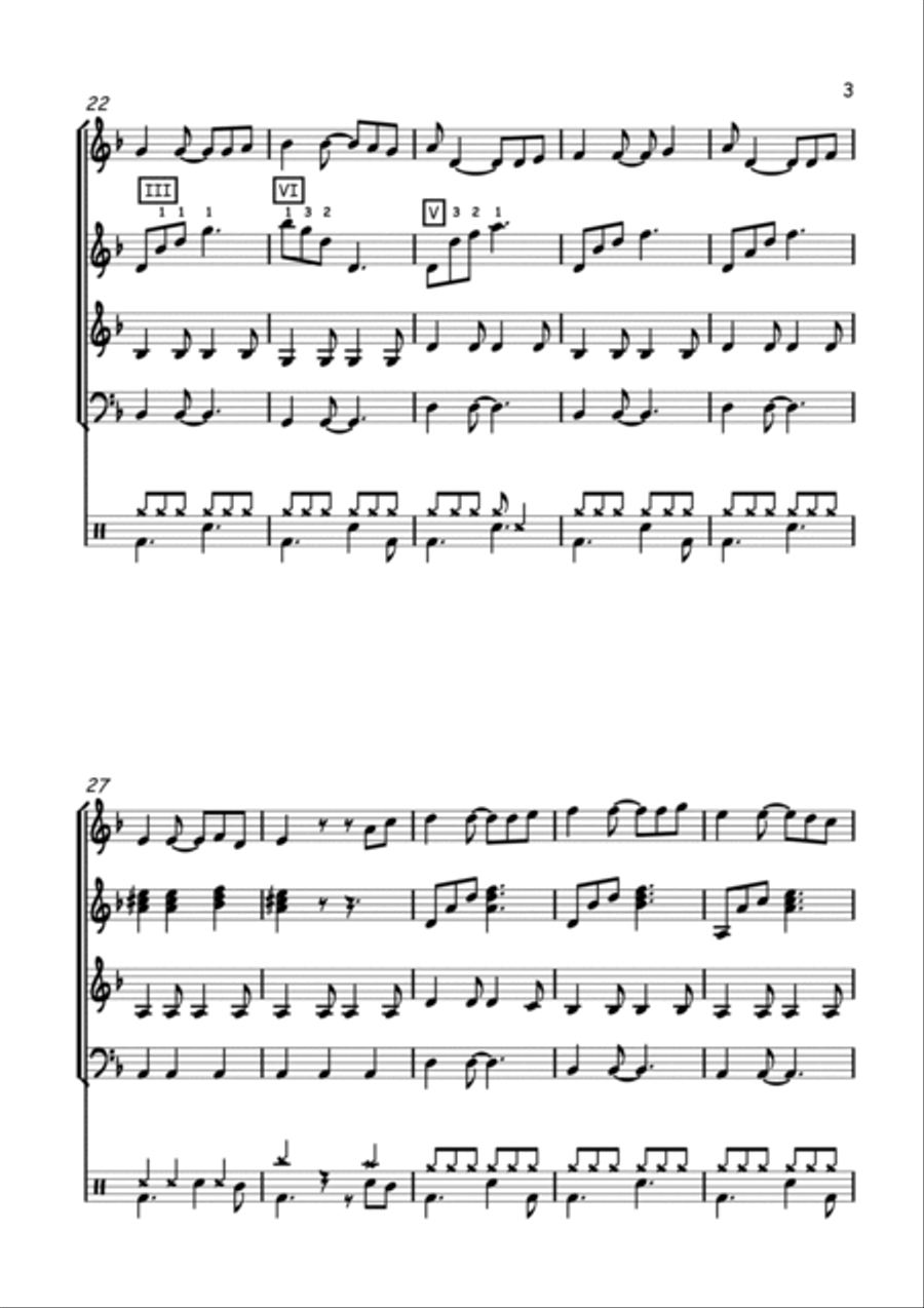 Pirates Of The Caribbean Guitar Ensemble scores gallery preview page 3