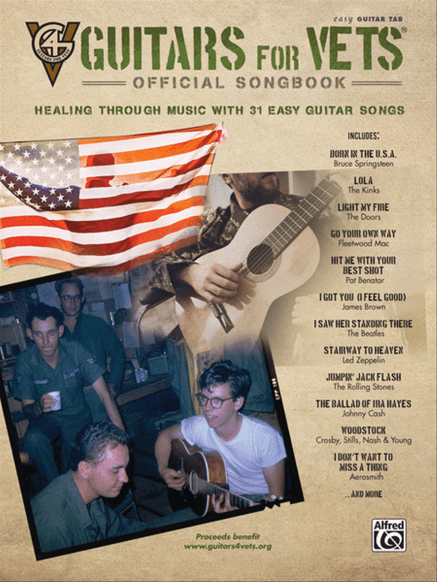 Guitars for Vets---Official Songbook Electric Guitar scores gallery preview page 1