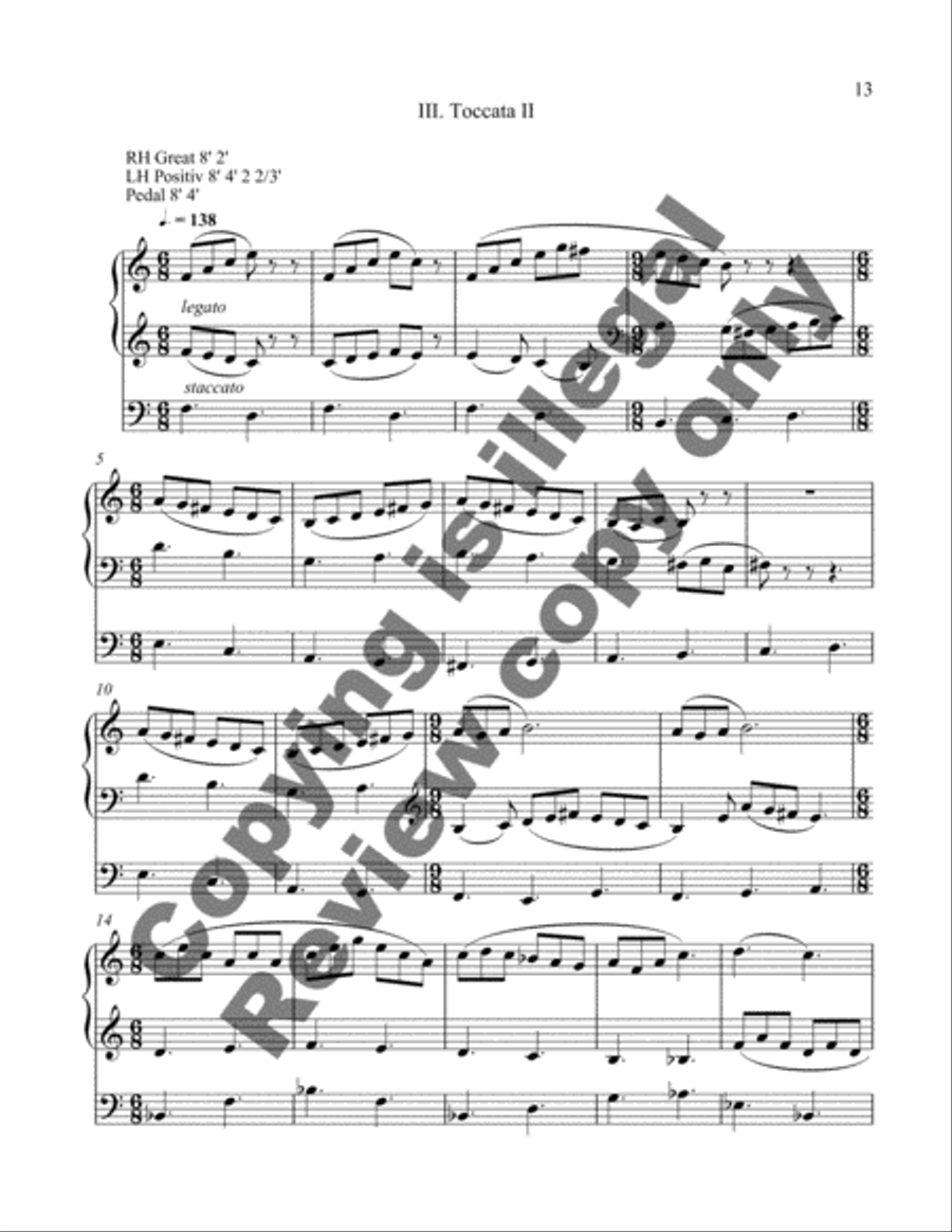 Sonata in Five Movements (Organ Sonata IX) Organ scores gallery preview page 11